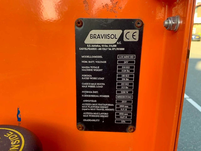 2019 bravi lui mini hd hoogwerker - afbeelding 3 van  18