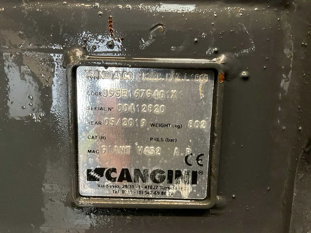 2019 cangini trinciatc3 fr22c klepelmaaier, hydraulisch aangedreven - afbeelding 6 van  6
