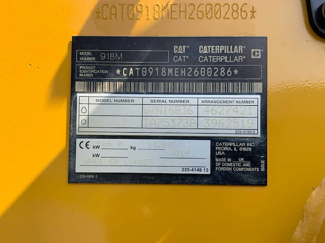 2019 caterpillar 918m shovel - afbeelding 49 van  50