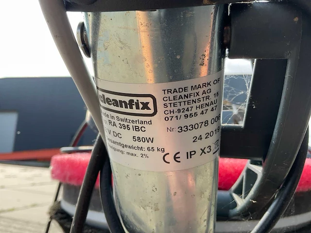 2019 cleanfix ra395 schrob-zuigmachine - afbeelding 8 van  8