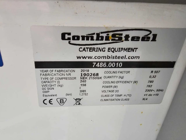 2019 combisteel 7486.0010 koelvitrine - afbeelding 5 van  8