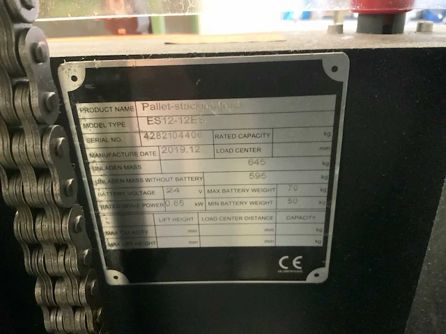 2019 dutchlift es12-12es stapelaar - afbeelding 7 van  8