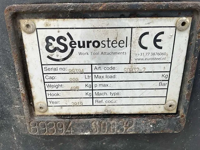 2019 eurosteel slotenbak cw30 - afbeelding 9 van  9