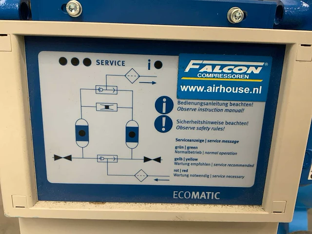 2019 falcon fa30-10 compressor met buffertank - afbeelding 7 van  10