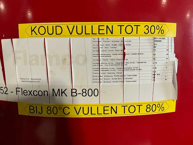 2019 flamco flexcon mk31-1-50 expansievat automaat - afbeelding 10 van  10