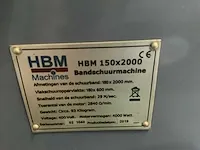 2019 hbm bandschuurmachine - afbeelding 6 van  6