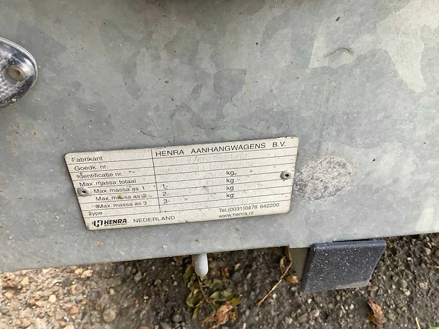 2019 henra aanhangwagen - afbeelding 2 van  12