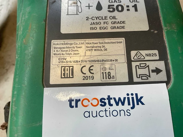 2019 hikoki c75v doorslijpmachine - afbeelding 5 van  5