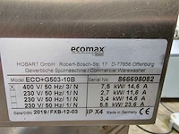 2019 hobart ecomax plus g503-10b voorlader vaatwasser - afbeelding 6 van  7