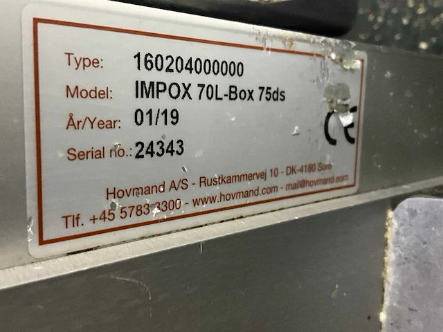 2019 hovmand impox 70l-box tilhulp - afbeelding 8 van  8