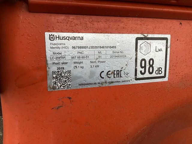 2019 husqvarna lc 356 vp grasmaaier - afbeelding 5 van  5