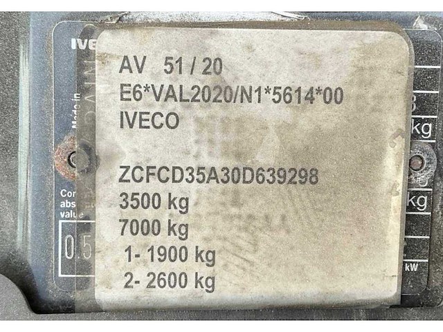 2019 iveco daily 35-140 open bakwagen - afbeelding 29 van  36