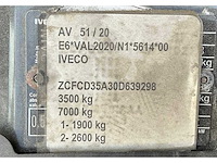 2019 iveco daily 35-140 open bakwagen - afbeelding 29 van  36