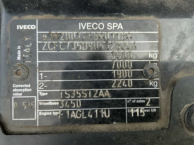 2019 iveco daily 35s16d 2.3 345 bedrijfswagen - afbeelding 24 van  37
