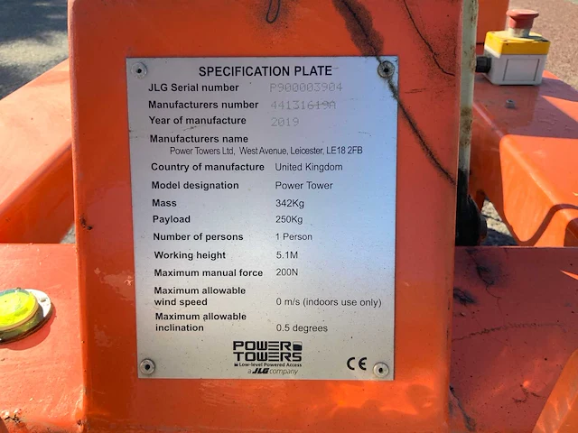2019 jlg power tower hoogwerker - afbeelding 8 van  17