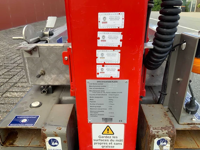 2019 jlg power tower nano sp plus hoogwerker - afbeelding 7 van  21
