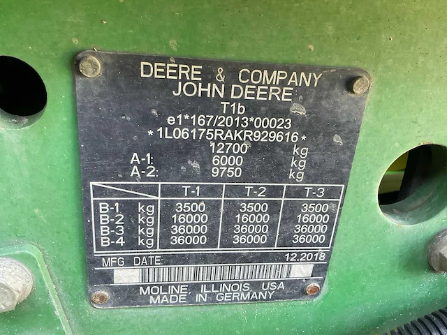 2019 john deere 6175r ultimate edition vierwielaangedreven landbouwtractor - afbeelding 18 van  38