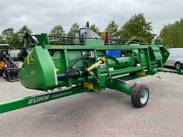 2019 john deere 618r maaibord + zürn sww200 transporter - afbeelding 13 van  18