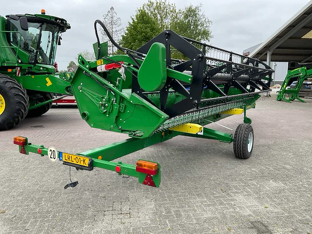 2019 john deere 618r maaibord + zürn sww200 transporter - afbeelding 15 van  18