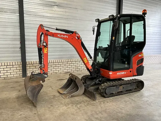2019 kubota kx018-4 minigraafmachine - afbeelding 1 van  38