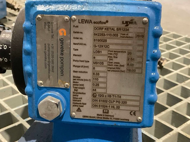 2019 lewa ecoflow ldb1 pompunits (2x) - afbeelding 9 van  10
