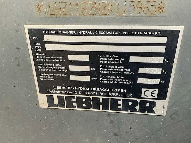 2019 liebherr a914 litronic banden graafmachine - afbeelding 21 van  28