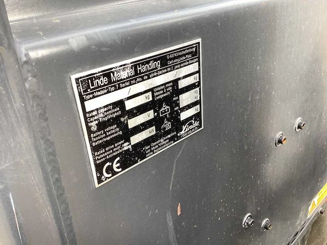 2019 linde e16 vorkheftruck - afbeelding 15 van  15