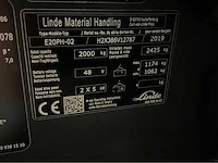 2019 linde e20ph-02 2000kg vorkversteller vorkheftruck - afbeelding 15 van  22