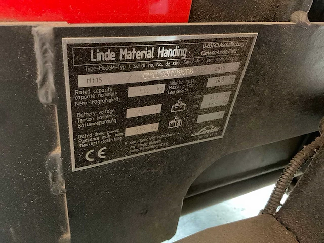 2019 linde mt 15 elektrische palletwagen - afbeelding 4 van  5