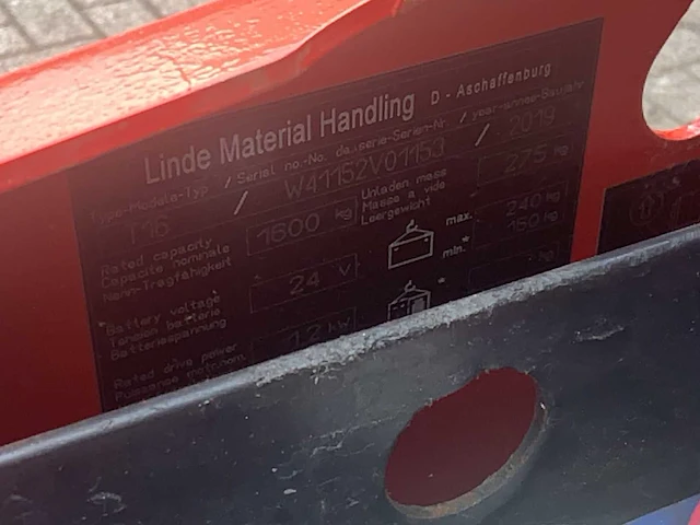 2019 linde t16 stapelaar - afbeelding 5 van  13