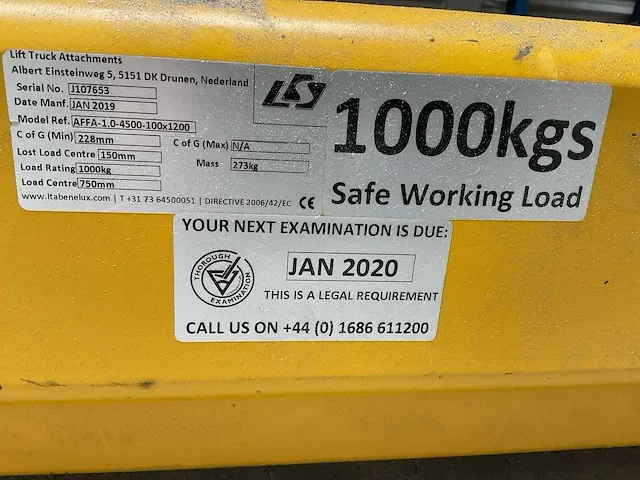 2019 lta affa-1.0-4500-100x1200 voorzet hulpstuk - afbeelding 4 van  4