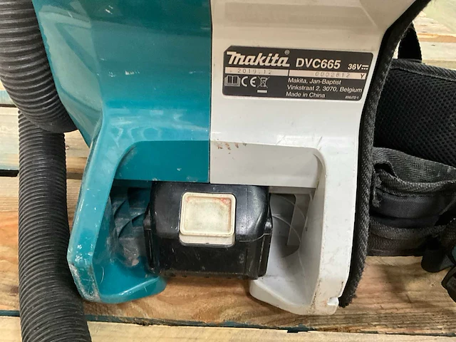 2019 makita dvc665 stofzuiger - afbeelding 5 van  6