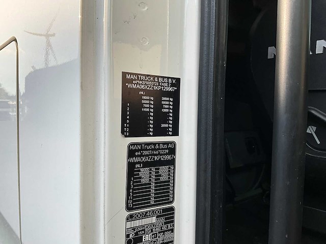 2019 man tgx 18.460 4x2 euro6 vrachtwagen - afbeelding 29 van  36