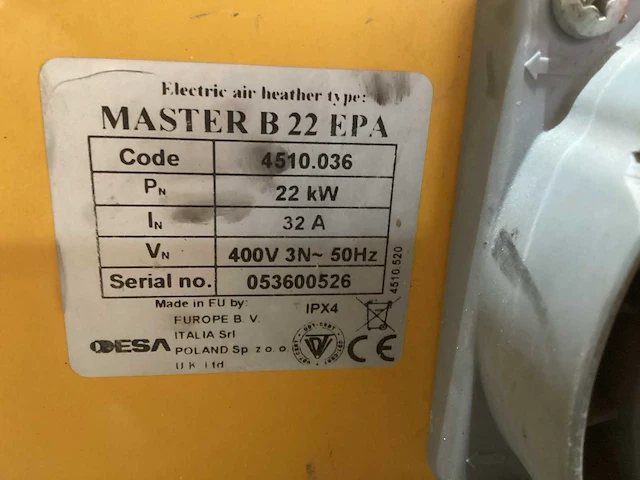 2019 master b 22 epa heater - afbeelding 3 van  3