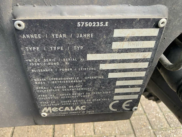 2019 mecalac 11mwr banden graafmachine - afbeelding 42 van  65