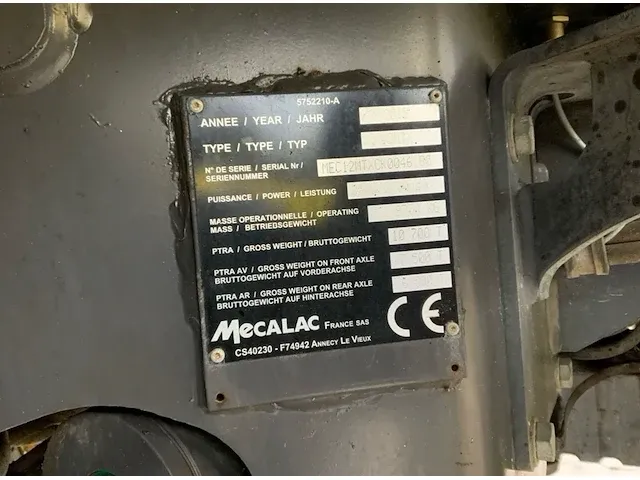 2019 mecalac 12mtx banden graafmachine - afbeelding 40 van  45