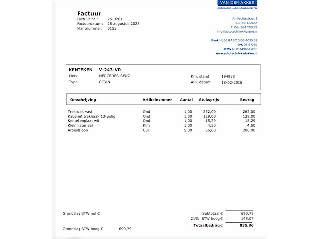 2019 mercedes-benz citan bedrijfswagen - afbeelding 21 van  29