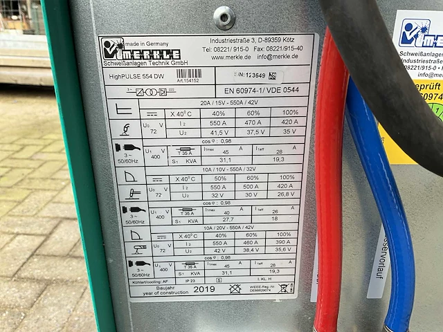 2019 merkle highpulse 554dw lasapparaat - afbeelding 13 van  20