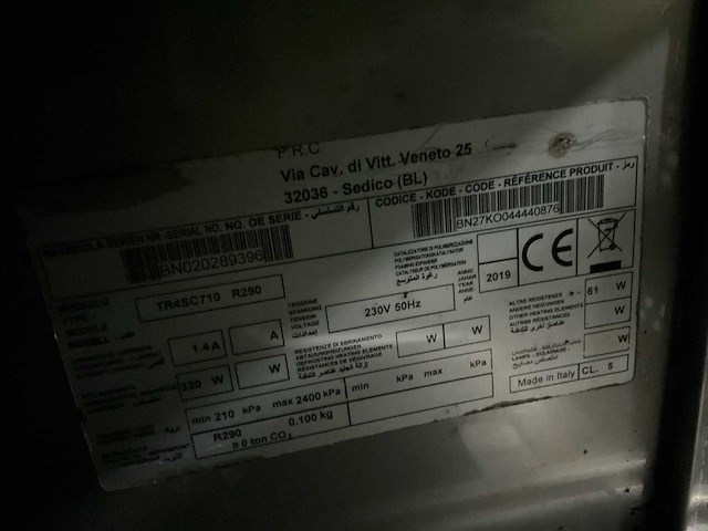 2019 metos tr4sc710 koelwerkbank - afbeelding 6 van  9