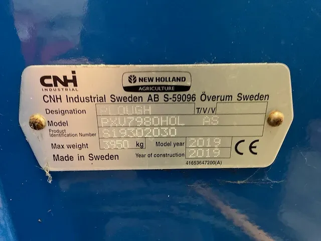 2019 new holland pxv ol 7h ploeg “7-schaar” - afbeelding 7 van  20