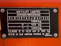2019 niftylift nifty 120 tac hoogwerker aanhangwagen - afbeelding 22 van  30