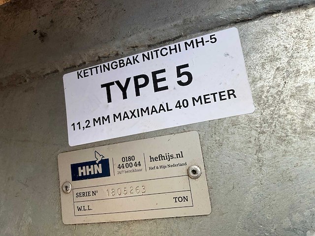 2019 nitchi mh-5 elektrische kettingtakel - afbeelding 3 van  13