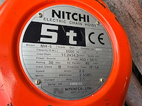 2019 nitchi mh-5 elektrische kettingtakel - afbeelding 6 van  14