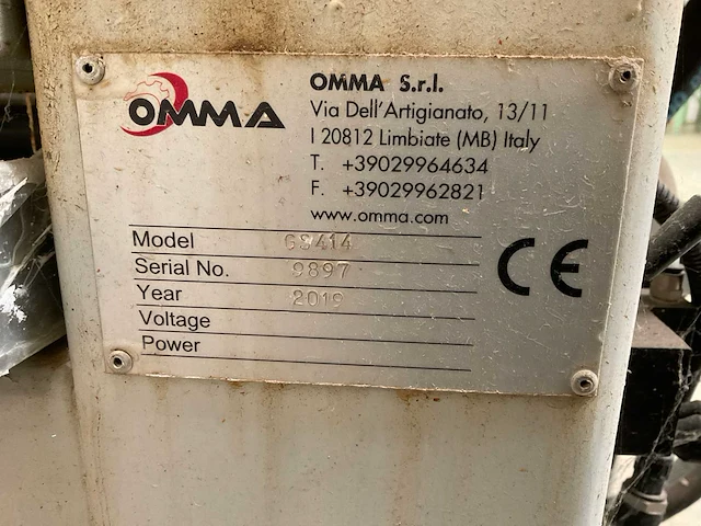 2019 omma gs414 lijmmachine - afbeelding 2 van  11