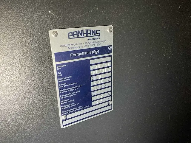 2019 panhans 680/10 formaatcirkelzaagmachine - afbeelding 8 van  8
