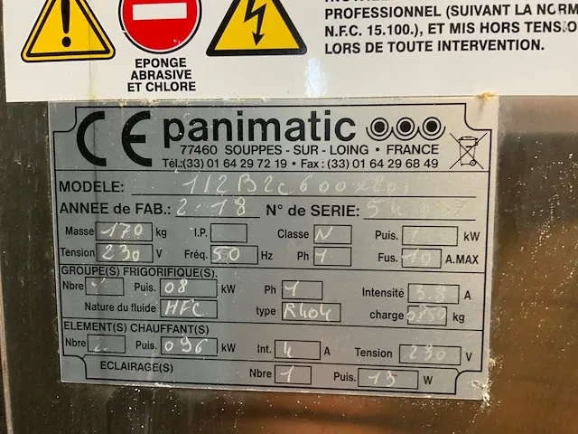 2019 panimatic r404 rijskast - afbeelding 5 van  8