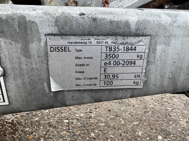 2019 proline p202 3-zijdige kipper - aanhangwagen - afbeelding 2 van  12