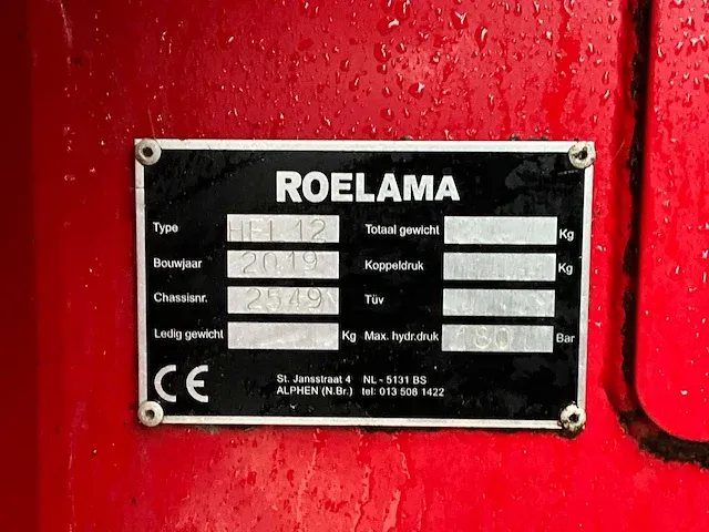 2019 roelama hfl122 sleepslangbemester - afbeelding 10 van  20