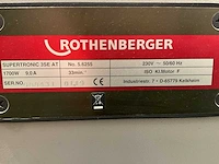 2019 rothenberger supertronic 3se draadsnijmachine - afbeelding 2 van  11
