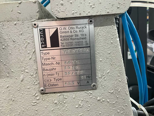 2019 rurack vs 370ha afkortcirkelzaagmachine, metaal - afbeelding 9 van  9